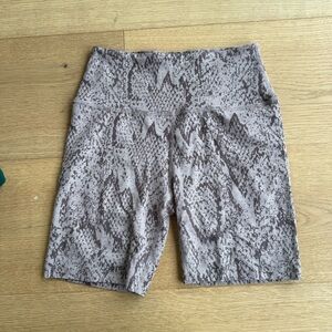 Beyond Yoga Snake Print Bike Shorts